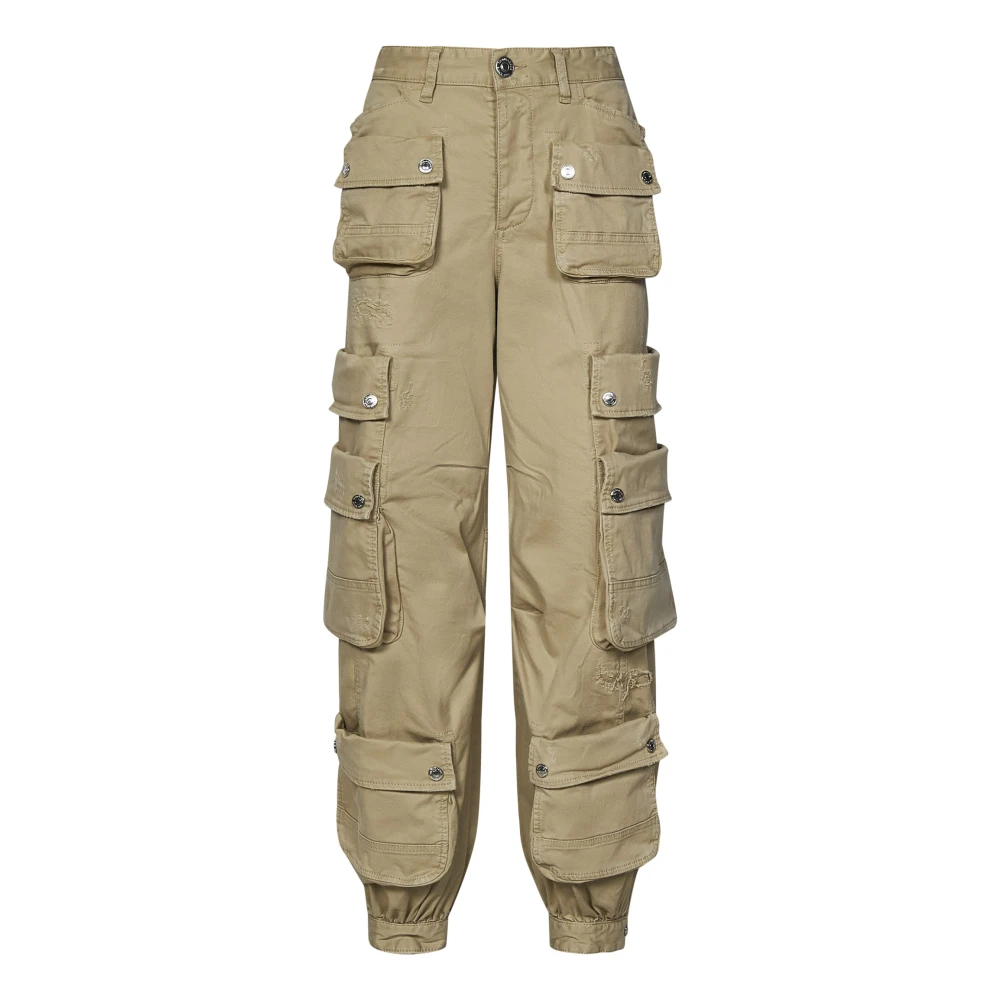 Dsquared2 Straight Trousers Beige Dames