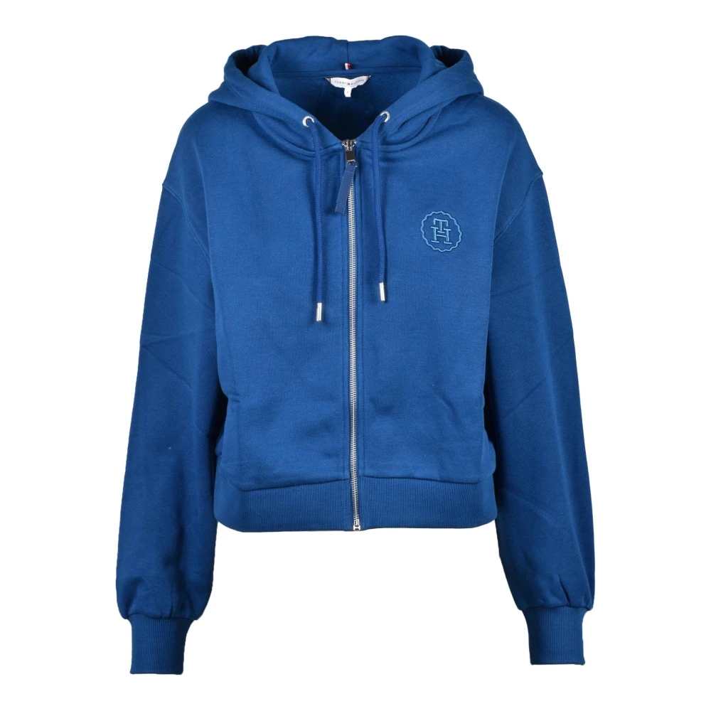 Tommy Hilfiger Katoenmix Sweatshirt Blue Dames