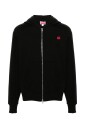 veste-zippee-a-capuche-fleur-noire