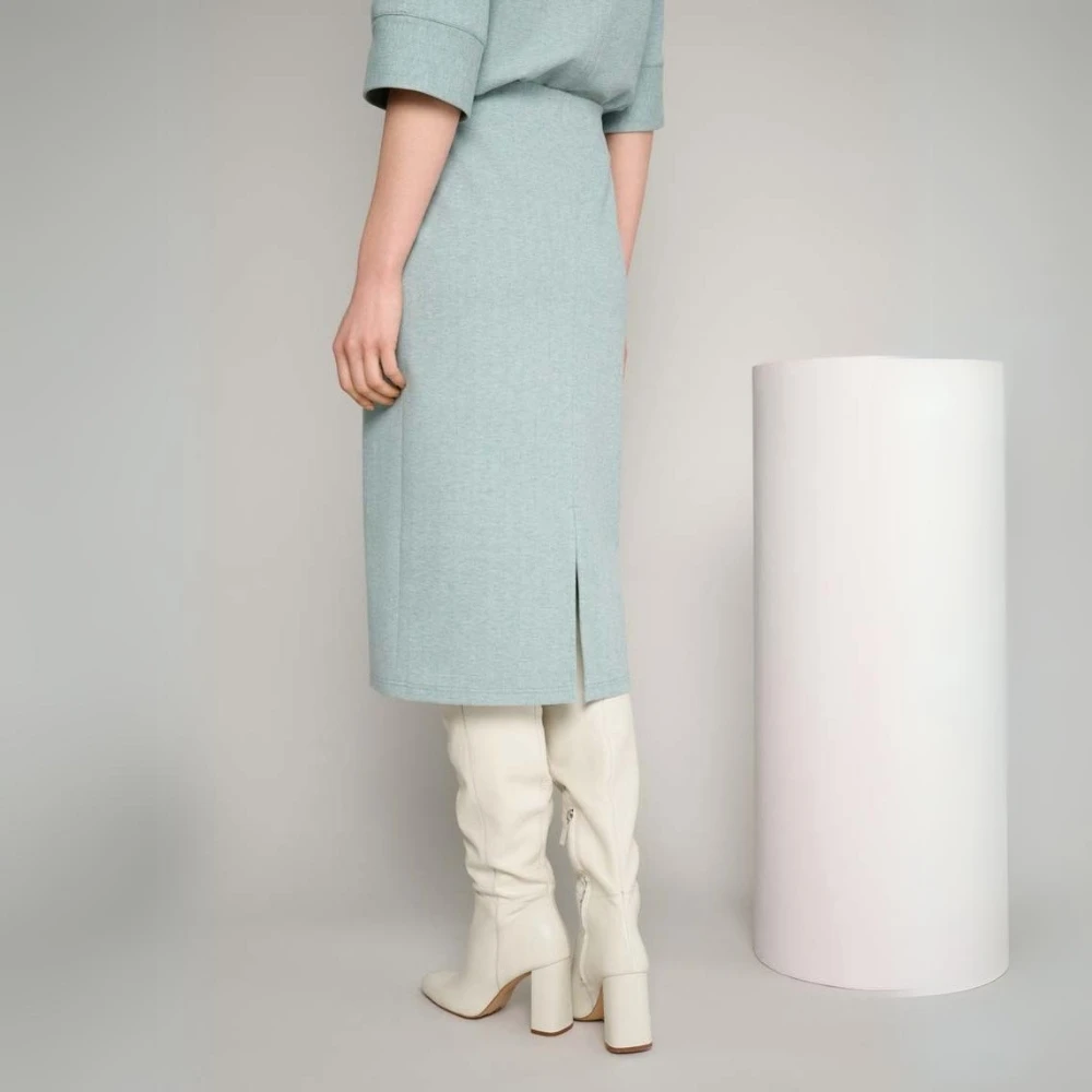 Marie Méro Mintgroene Kokerrok Green Dames