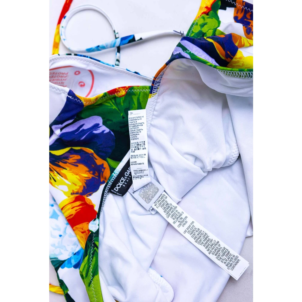 Dolce & Gabbana Bloemen Dames Badpak Kostuum Multicolor Dames