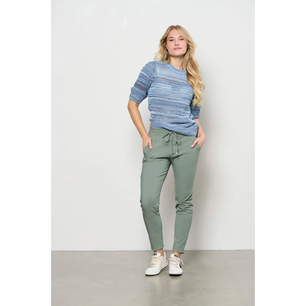 &Co Woman Trui met ronde hals Blue Dames