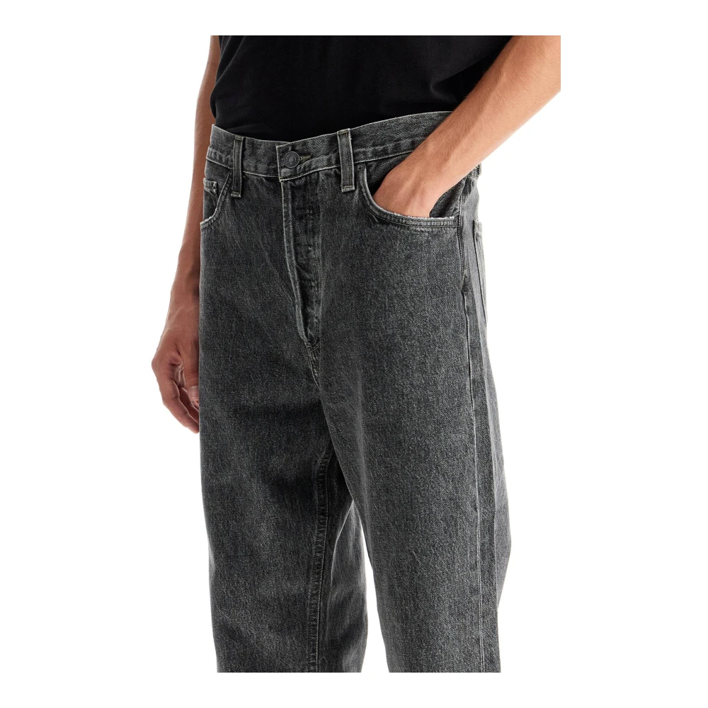 Agolde Relaxed Straight Jeans in Fris Grijs Gray Heren