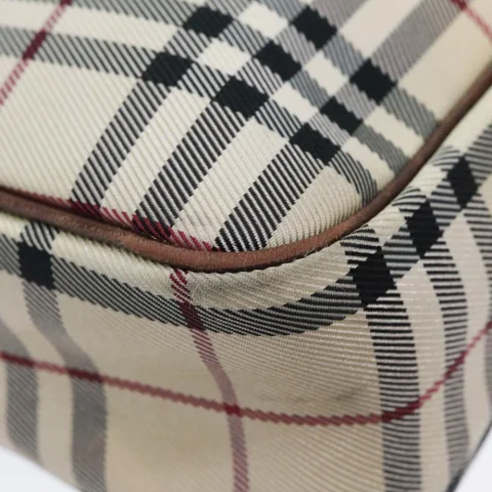 Burberry Vintage Pre-owned Fabric shoulder-bags Beige Dames