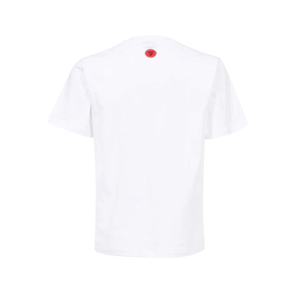 Icecream Bedrukt katoenen T-shirt White Heren