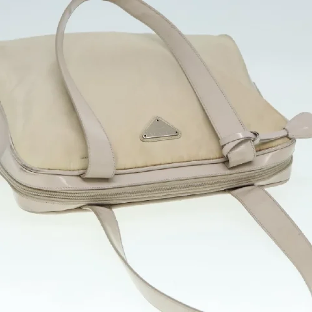 Prada Vintage Pre-owned Nylon totes Beige Dames