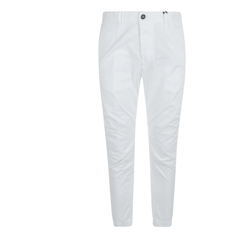 Dsquared2 Stijlvolle Broeken voor Mannen White Heren
