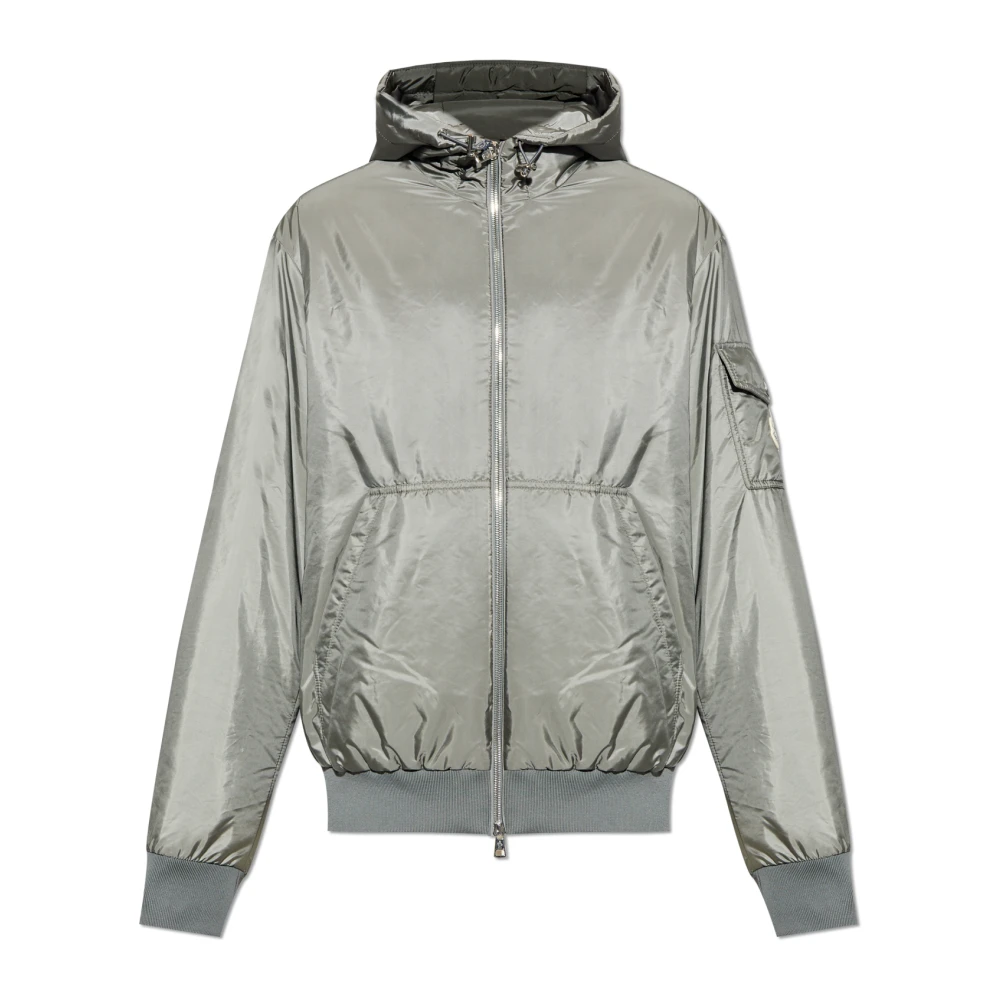 Moncler Men's Gray Down Jackets, 2XL, Down Jacket Poiliot