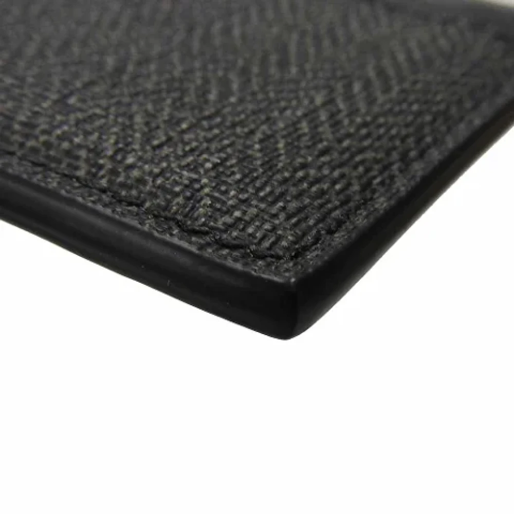 Bvlgari Vintage Pre-owned Leather wallets Black Heren