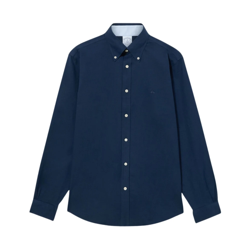 Brooks Brothers Men's Blue Regular Fit Oxford Non-Iron Button Down Shirt