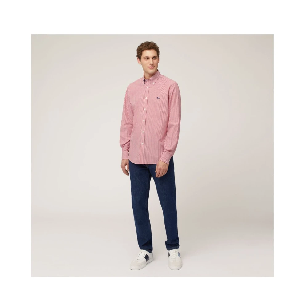 Harmont & Blaine Overhemd Mini Stokjes Red Heren
