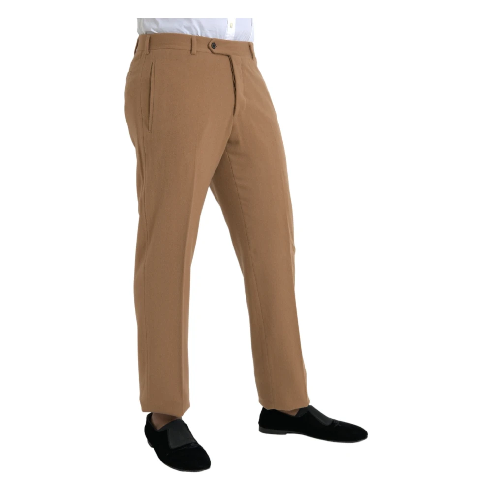 Prada Beige Kasjmier Heren Pantalons Beige Heren