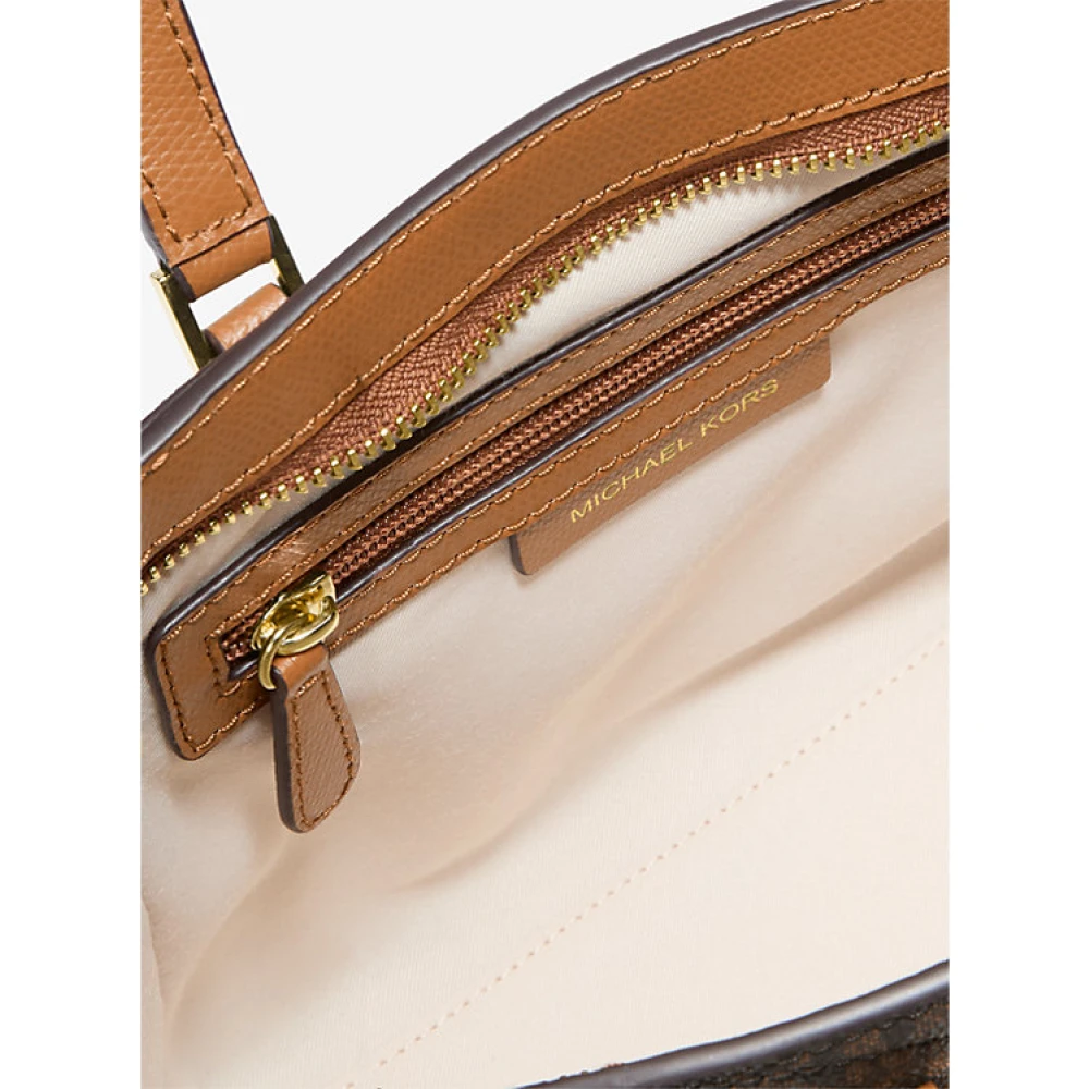 Michael Kors Taryn Leren Logotas Brown Dames