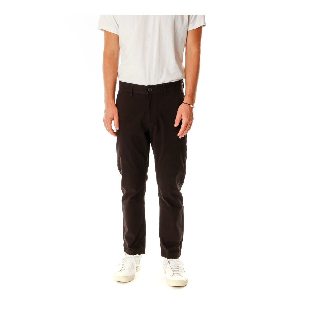Gabba Klassieke Slim-Fit Chino Broek Black Heren