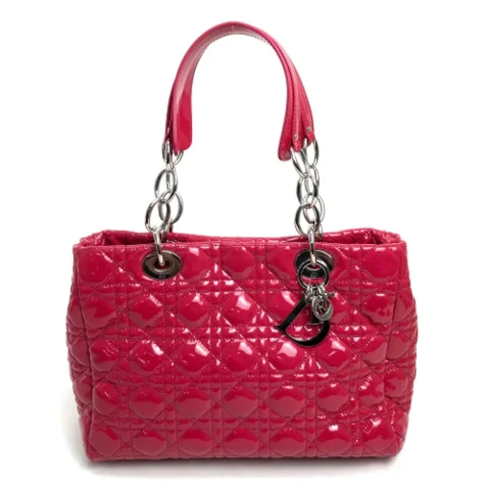 Dior Vintage Pre-owned Leather dior-bags Pink Dames