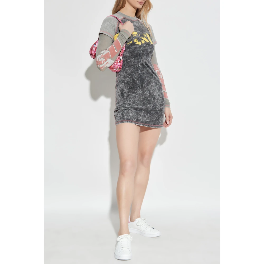 Diesel Jurk D-Buxt-Q1 Gray Dames
