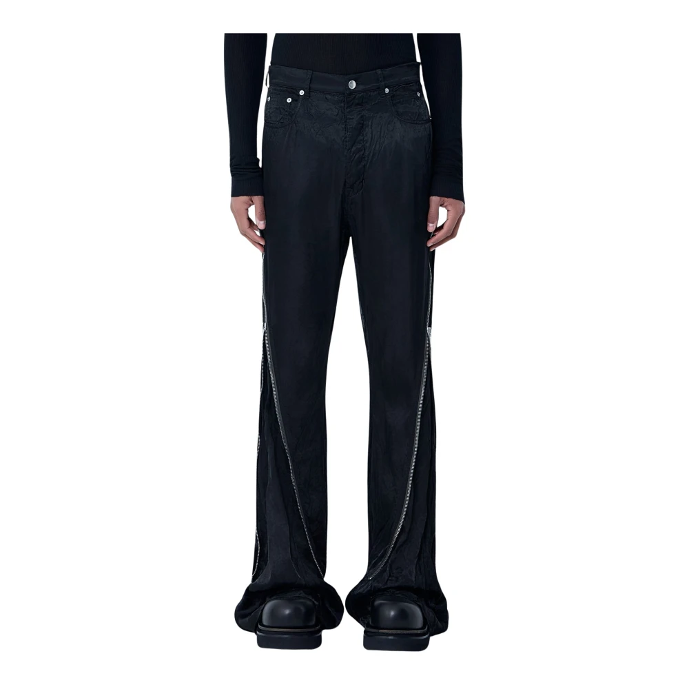 Rick Owens Black Bolan Banana Trousers - Male - Wide Trousers - W32 - Trousers