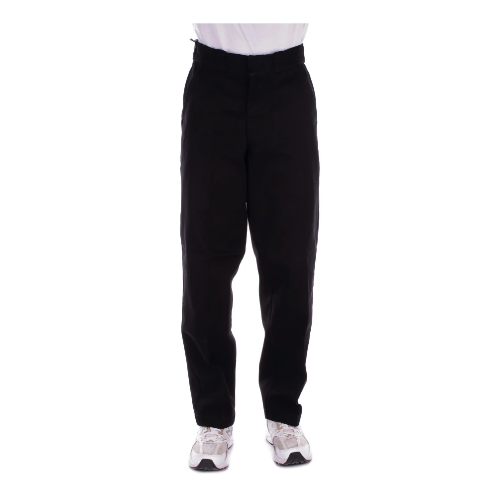 Dickies Zwarte Logo Broek Rits Zakken Black Heren