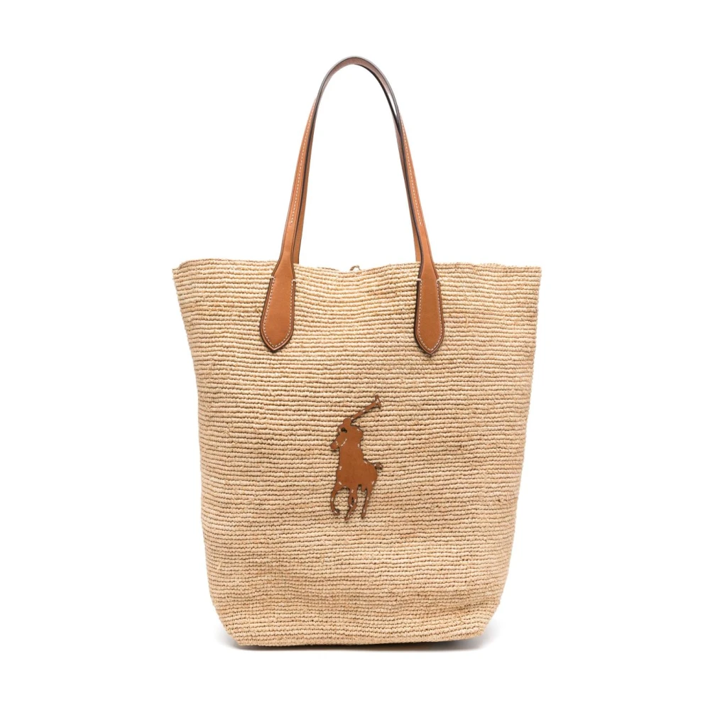 Polo Ralph Lauren Women's Beige Natural Raffia Handbag