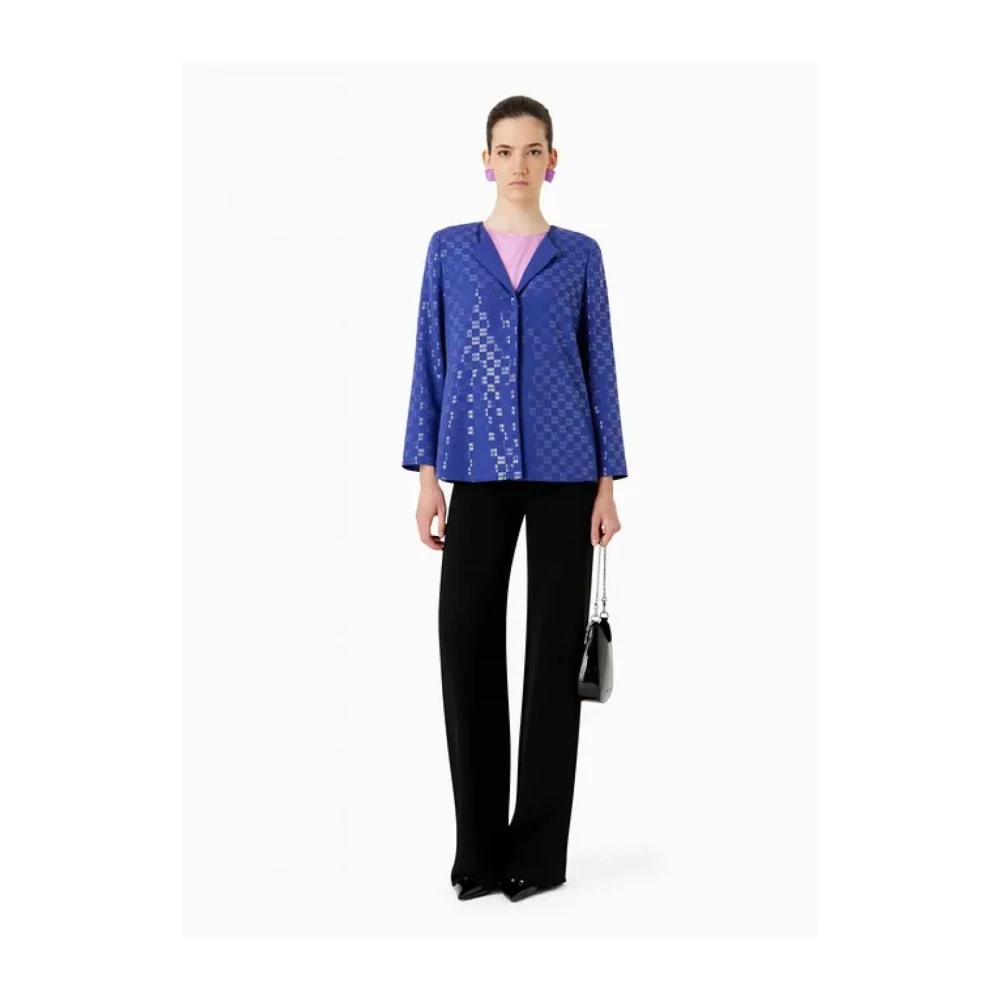 Emporio Armani Katoenen Broek Black Dames