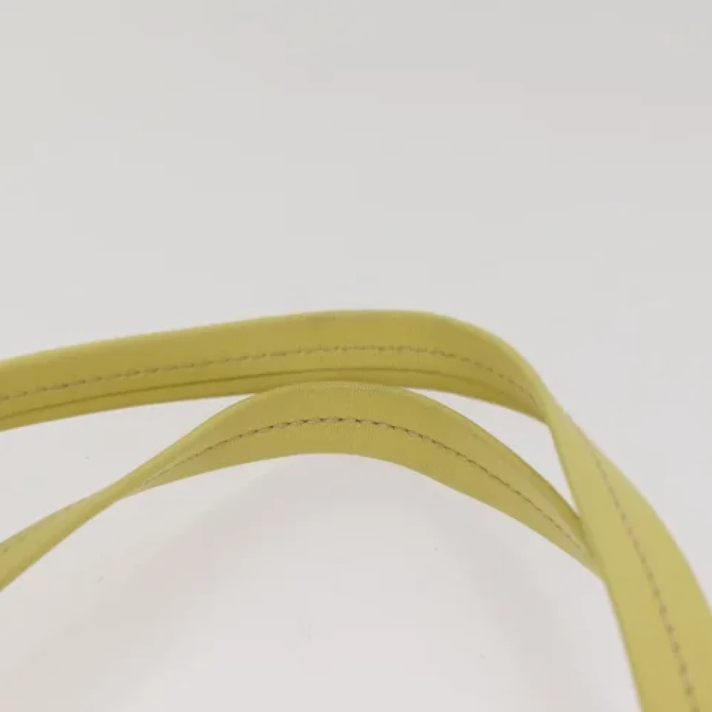 Celine Vintage Pre-owned Leather totes Yellow Dames