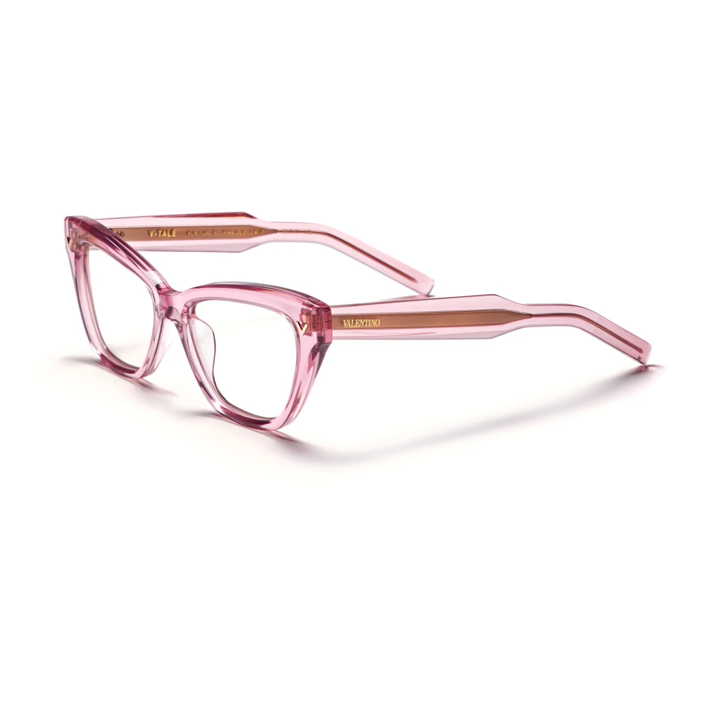 Valentino Roze Cat-Eye Brilmontuur Pink Dames