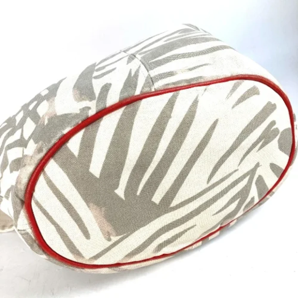 Hermès Vintage Pre-owned Fabric shoulder-bags Beige Dames
