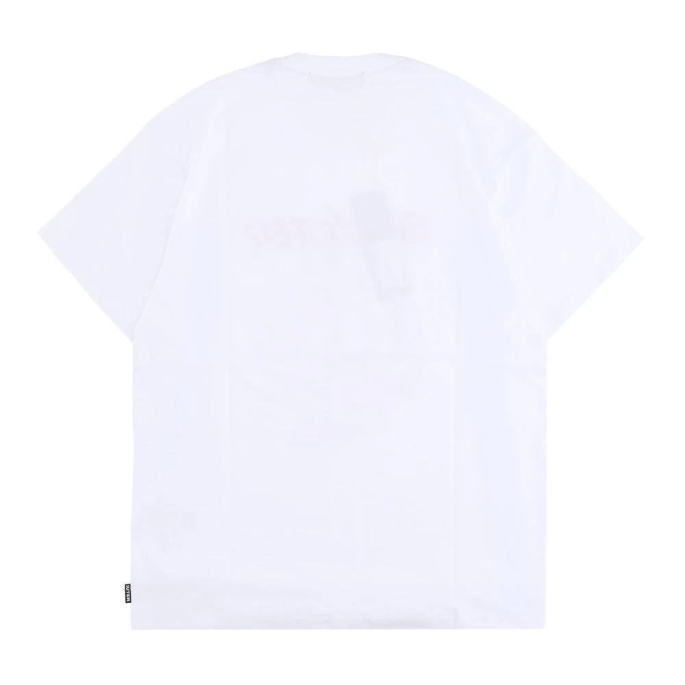 Iuter Witte Crew Neck T-shirt Logo Print White Heren