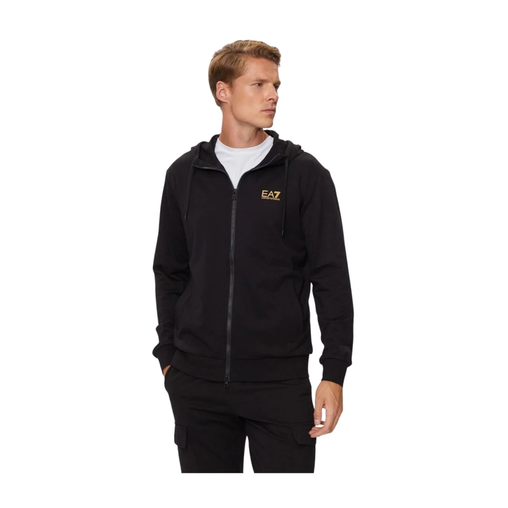 Emporio Armani Ea7 Hombre Negro Sudaderas, Talla: L
