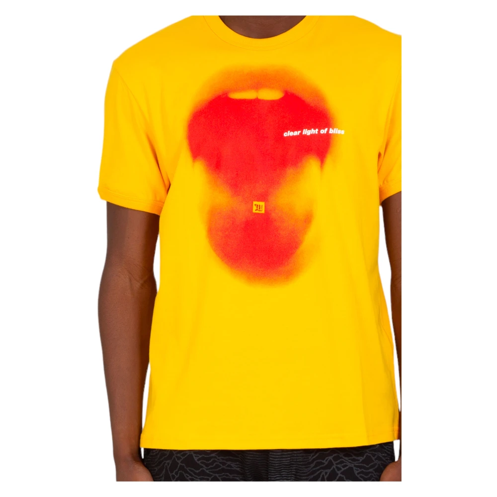 Misbhv Psychedelische Print T-shirt Yellow Heren