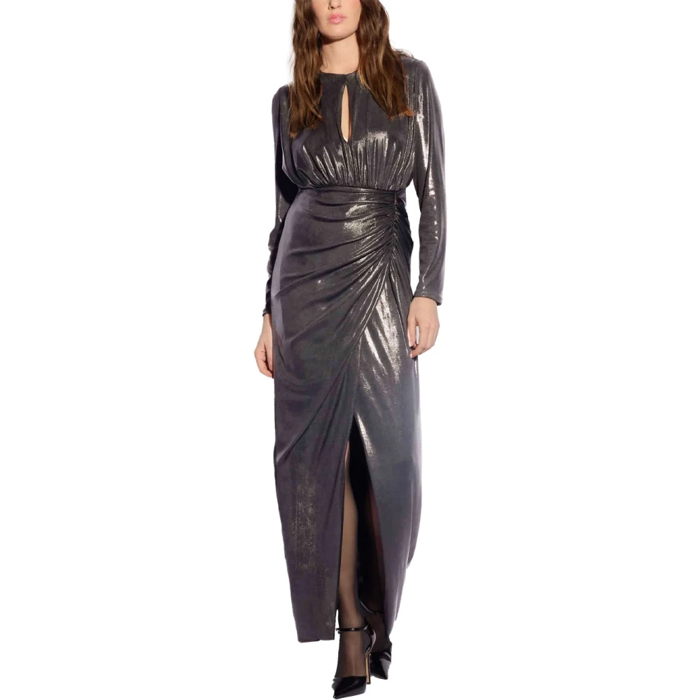 Kocca Lange jurk met cut-out detail Yellow Dames