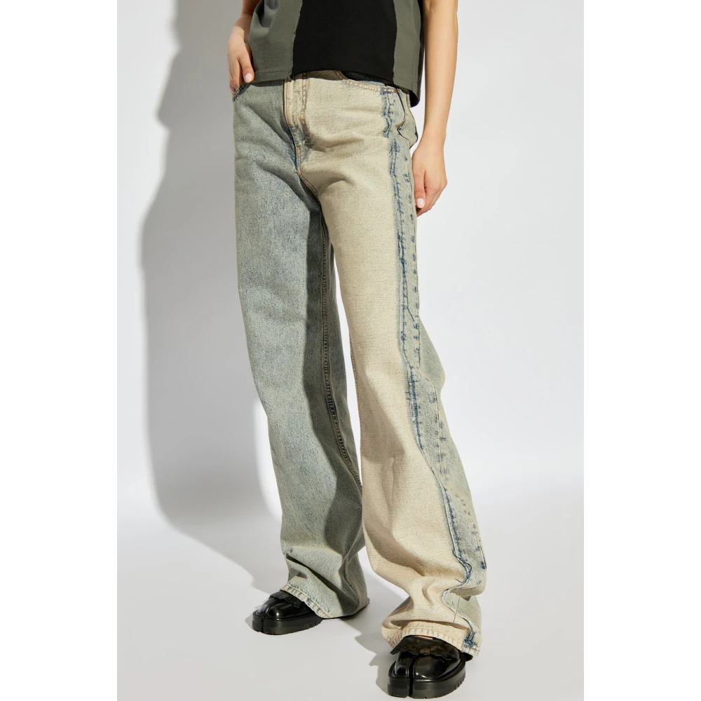 MM6 Maison Margiela Jeans met logo Blue Dames