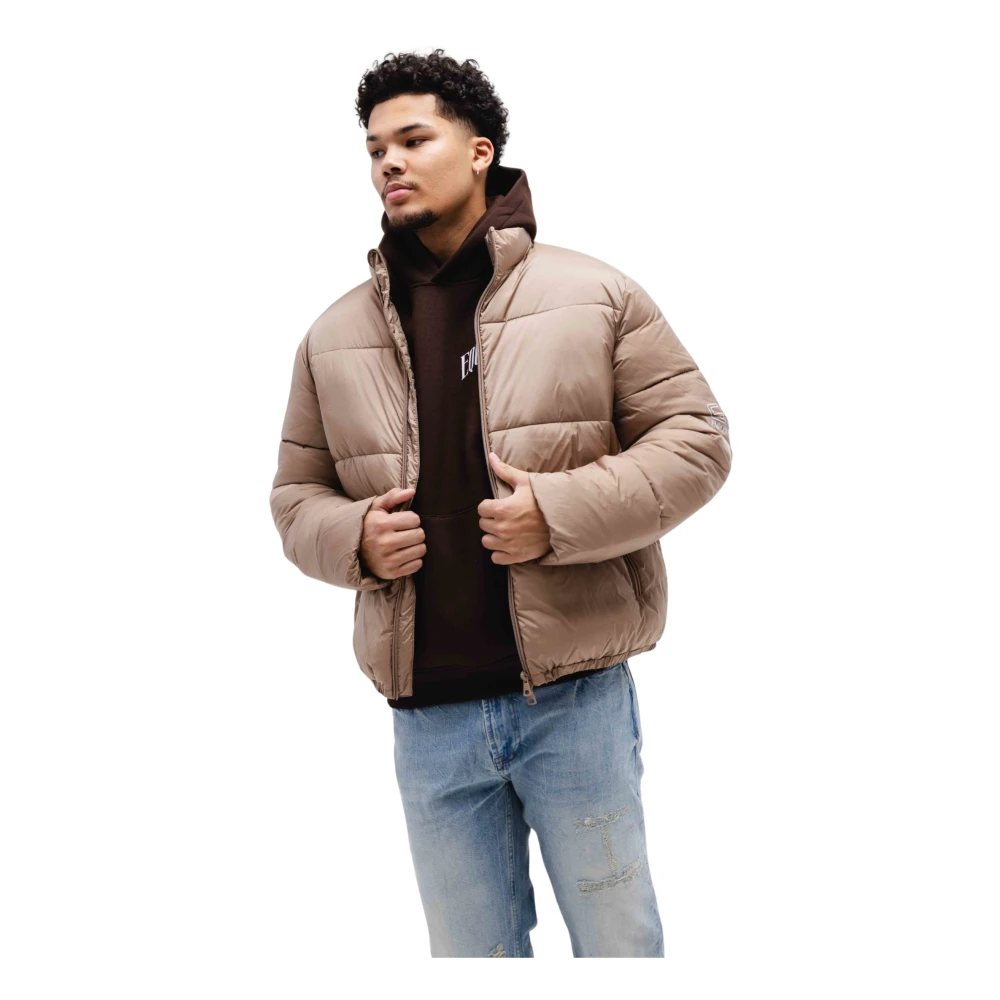 Emporio Armani Bruine Bomberjack Heren Stijlvol Model Brown Heren