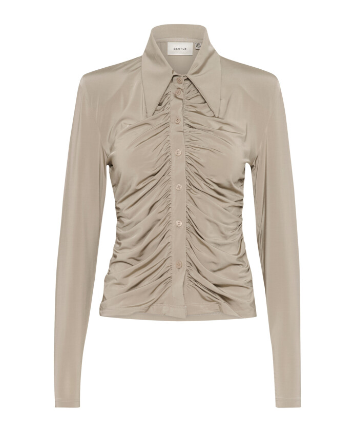 chemise-drapee-avec-col-pointu