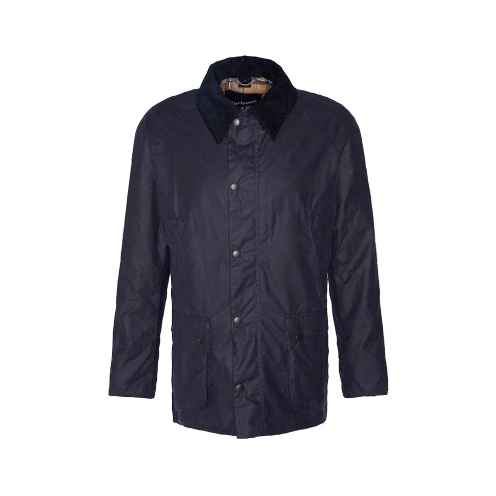 Barbour Waxed Cotton Jacket Blue Heren