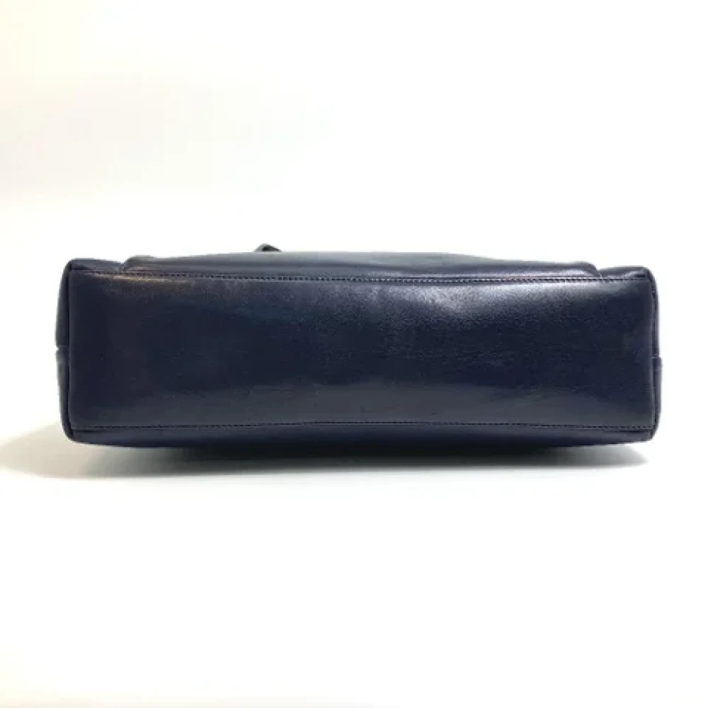 Chanel Vintage Pre-owned Fabric chanel-bags Blue Dames
