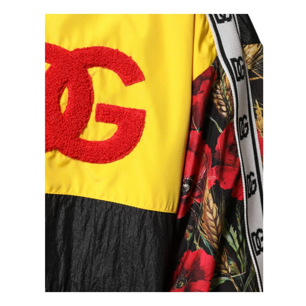 Dolce & Gabbana Kleurrijke Logo Zip Sweater Multicolor Heren