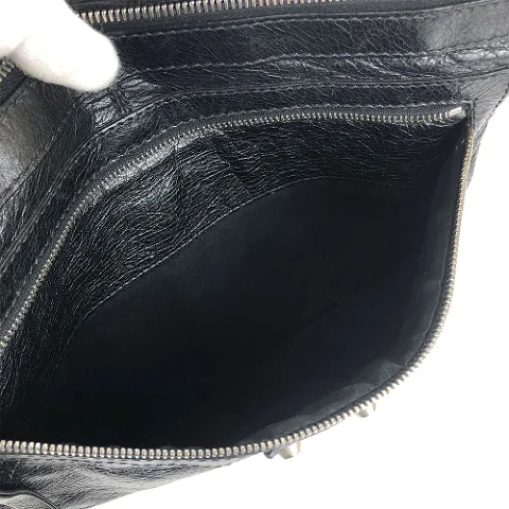 Balenciaga Vintage Pre-owned Leather clutches Black Dames