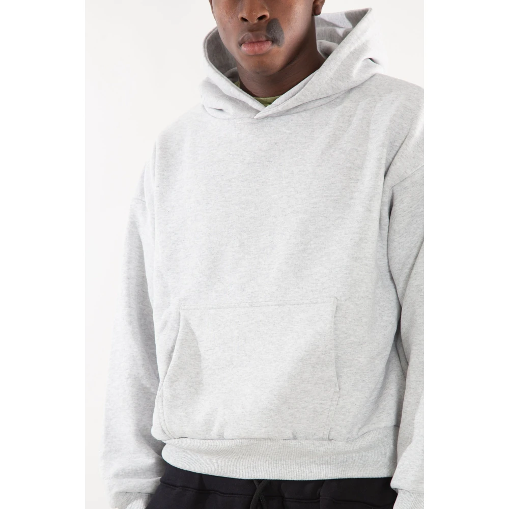 Garment Workshop Boxy Hoodie in Double Layer Stijl Gray Heren