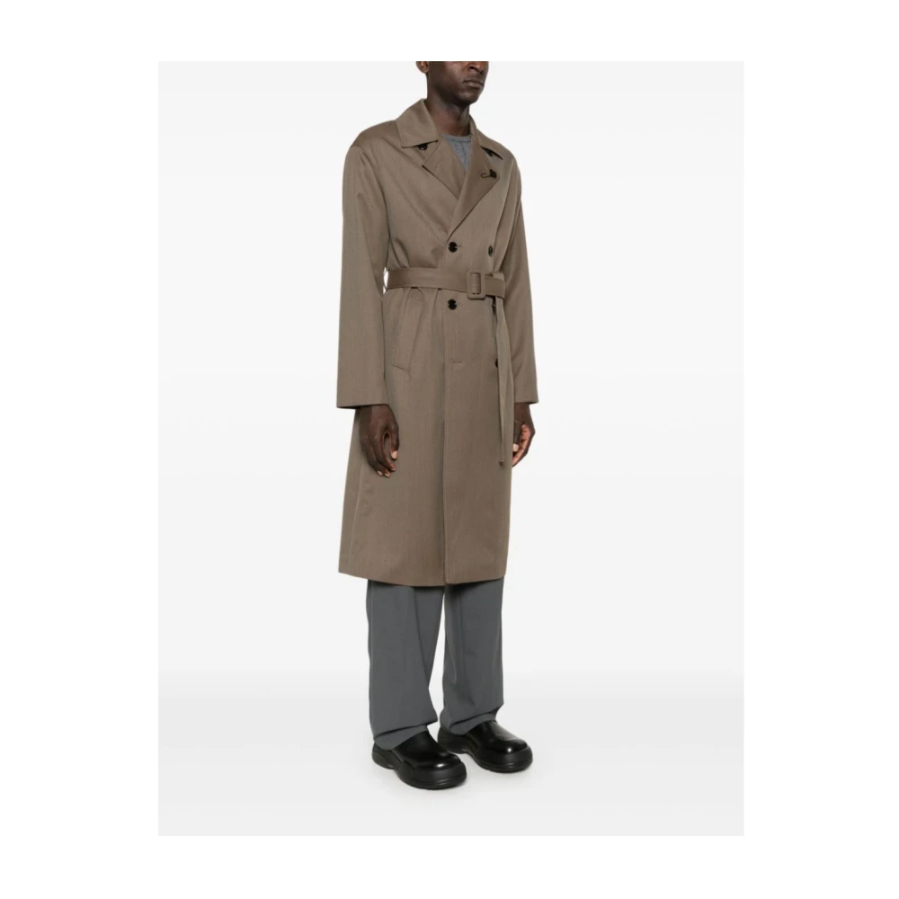 Lardini Stijlvolle Trenchcoat in Kameel Brown Heren