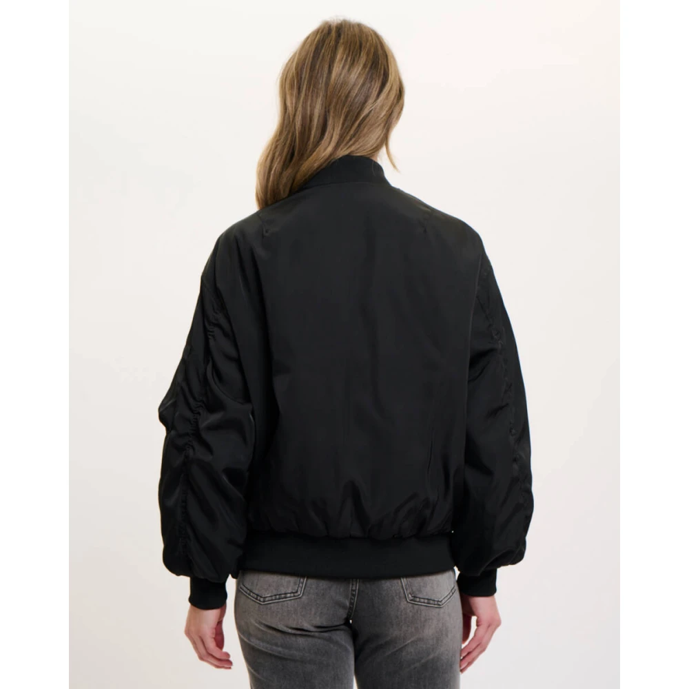 Rino&Pelle Reversible Bomber Jacket Black Dames