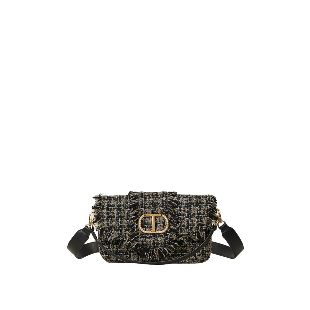 Twinset Elegante 'Amie' Schoudertas Zwart Black Dames