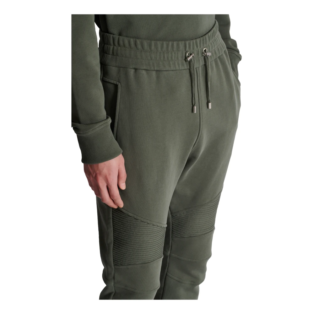 Balmain Flocked Pari jogger Green Heren