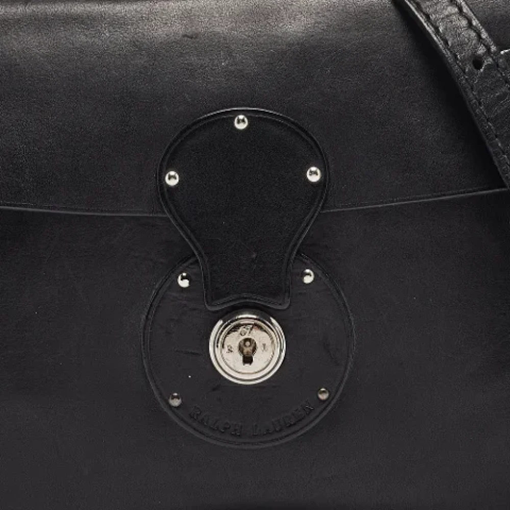 Ralph Lauren Pre-owned Leather shoulder-bags Black Dames