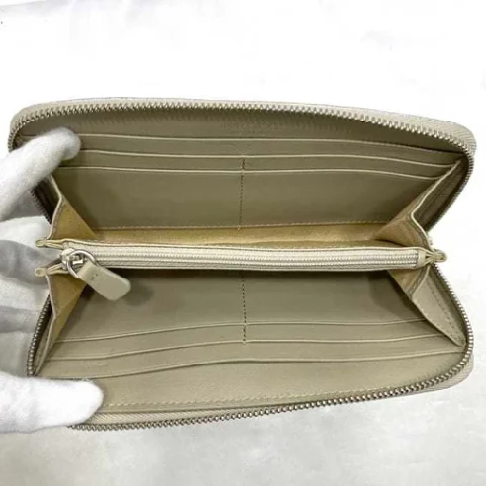 Jimmy Choo Pre-owned Leather wallets Gray Dames