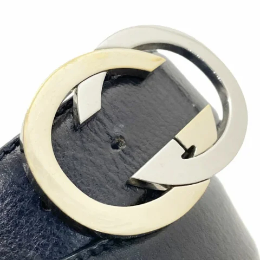 Gucci Vintage Pre-owned Leather belts Black Heren