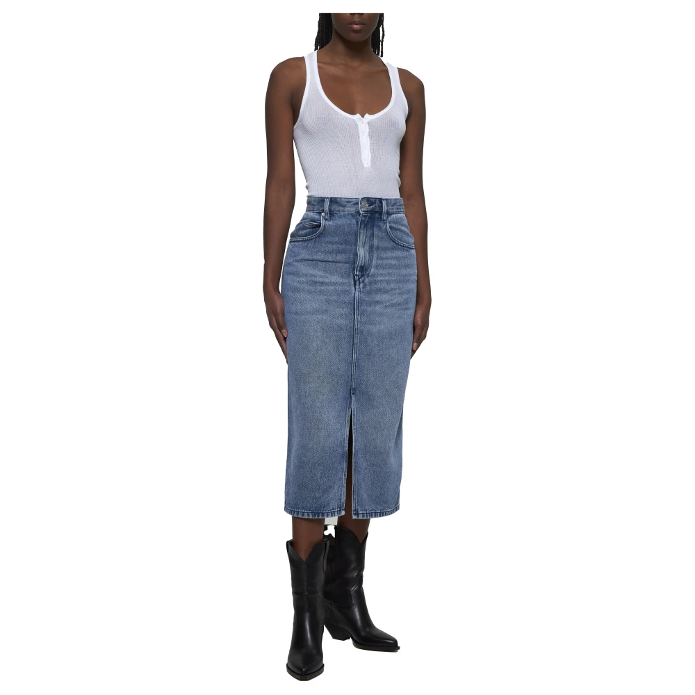 Isabel marant Witte Racerback Tanktop Katoen White Dames