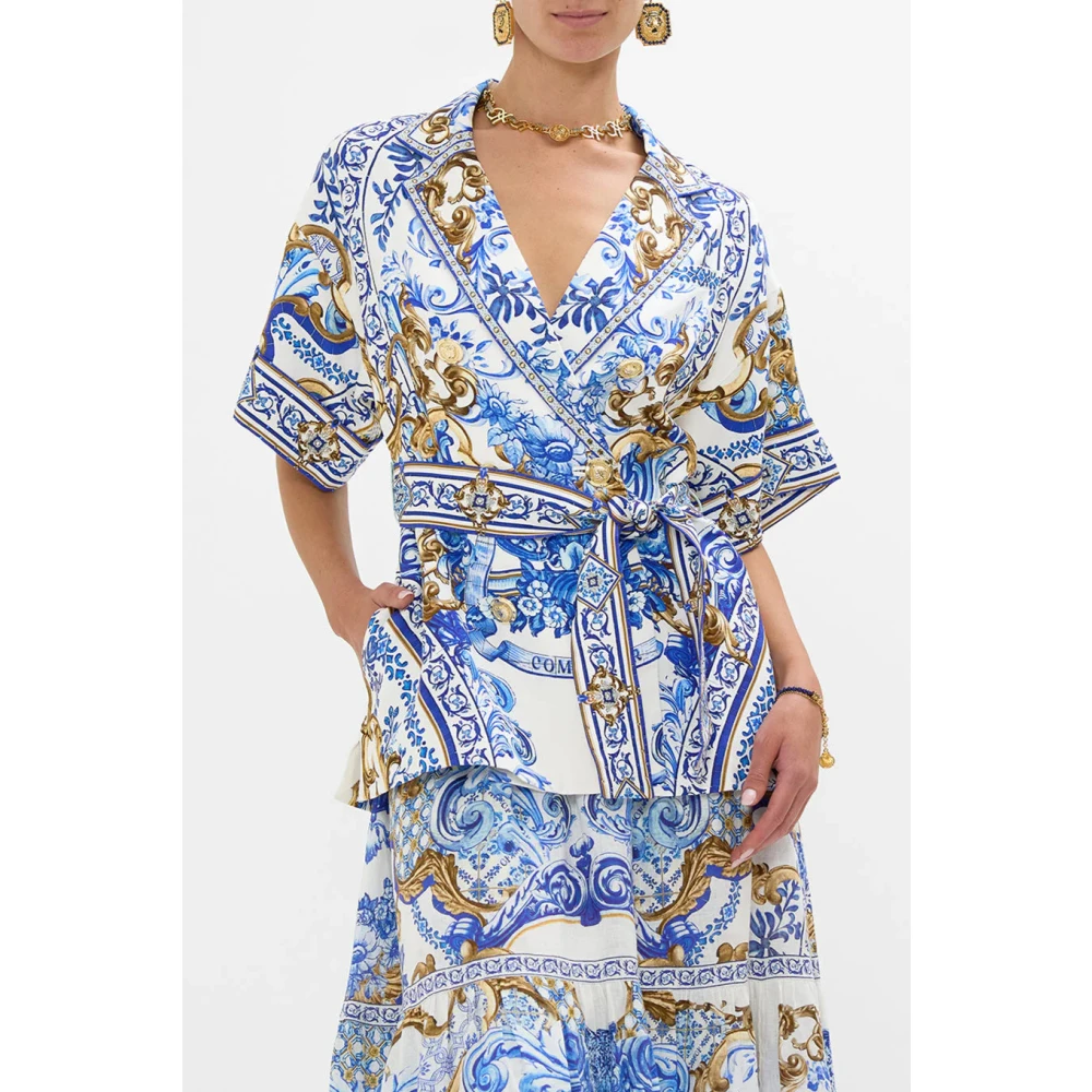 Camilla Kortemouwjas Azul Adventures Blue Dames