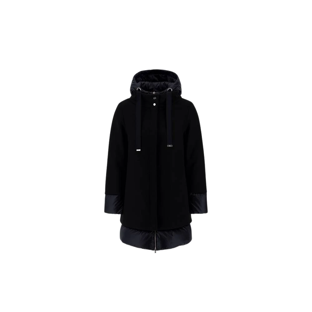 Herno City Glamour A-lijn Raso Jurk Black Dames