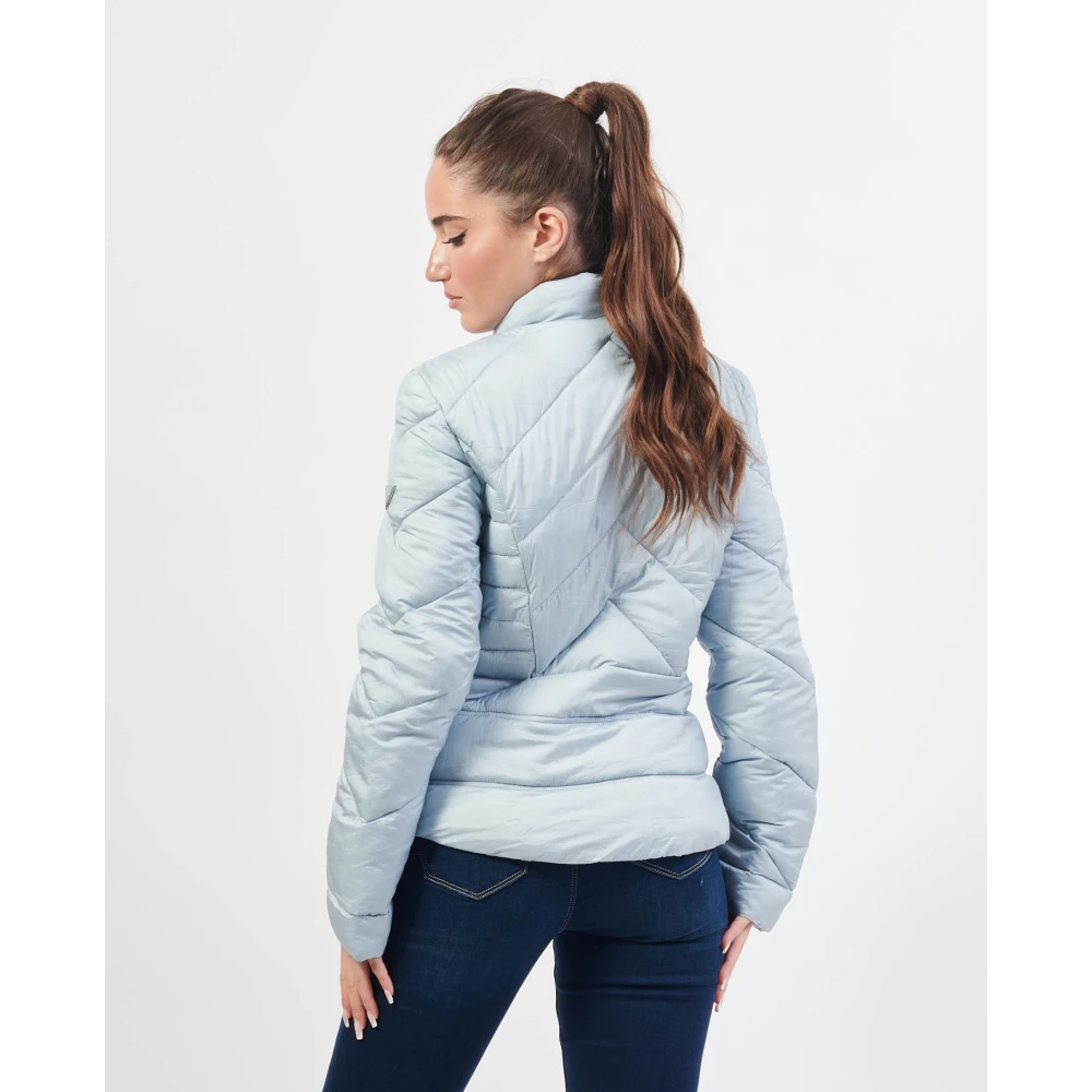 Guess Blauwe Gewatteerde Geïsoleerde Jas Blue Dames